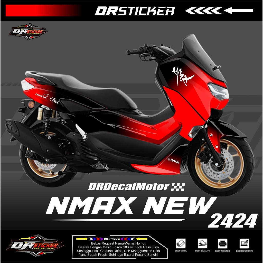 Jual DECAL NMAX / STICKER NEW NMAX / STIKER DECAL NMAX NEW /DECAL ...
