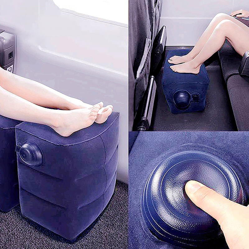 Jual Inflatable Travel Pillow Foot Rest Kids Car Airplane Sleeping Bed ...