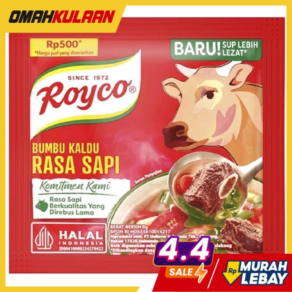 Jual ( 36 PCS ) ROYCO RASA SAPI BUMBU BUBUK MASAKAN SEBAGUNA KEMASAN 6 ...