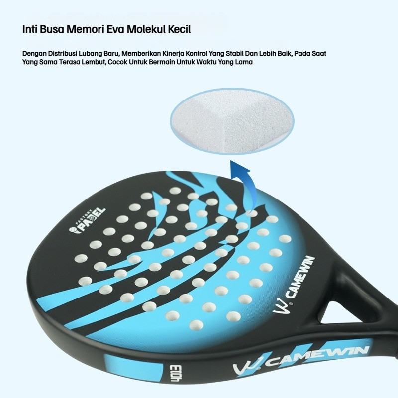 Jual [COD] Raket Padel Hybrid Carbon Fiberglass Teardrop Original Padel ...