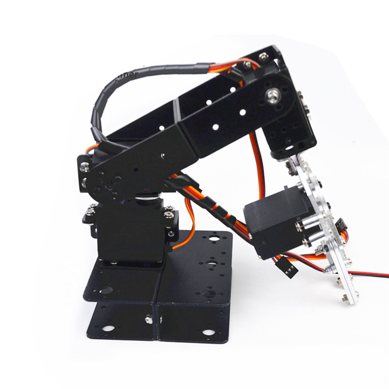 Jual Aluminum Alloy Arduino 4 Dof Robot Arm With Claw Gripper ...