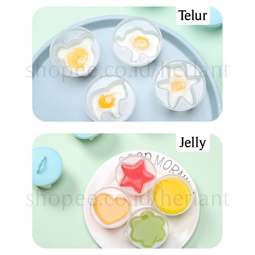 Jual RB Cetakan Telur Rebus Jelly Pudding Lucu Bentuk Bintang Love ...