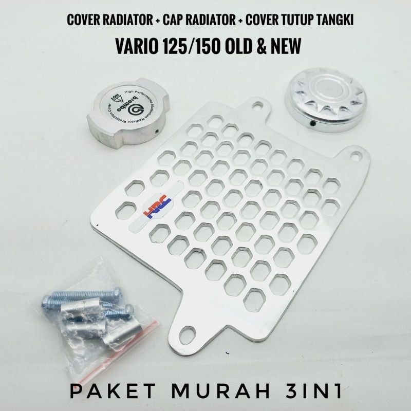 Jual Cover Tutup Radiator + Cap Radiator + Cover Tutup Tangki Vario 125 ...