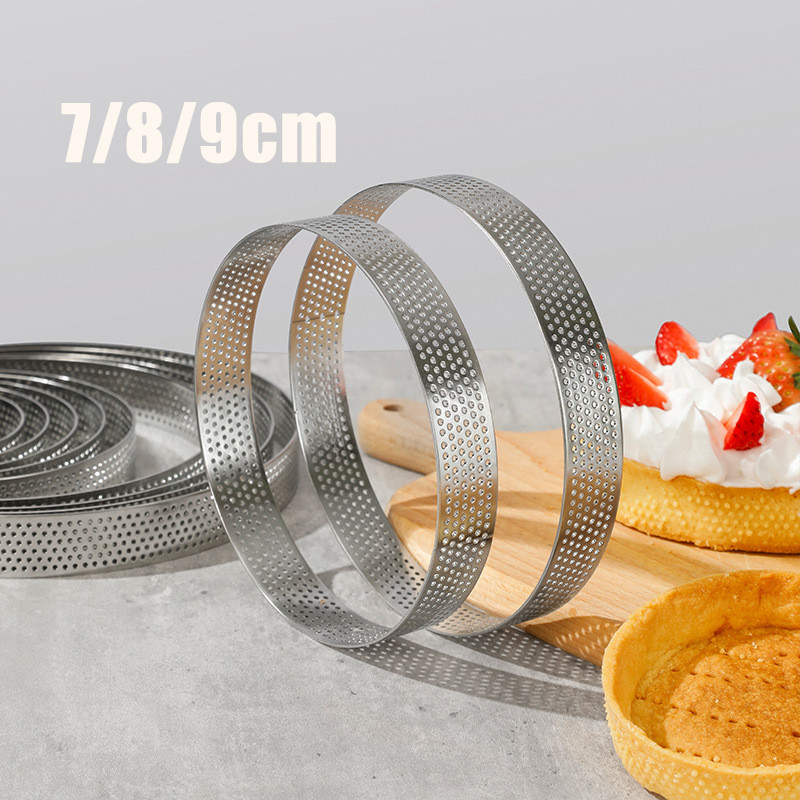 Jual 【SIAP】7/8/9cm Perforated Pie Ring / Cetakan Kue Tart Bulat ...