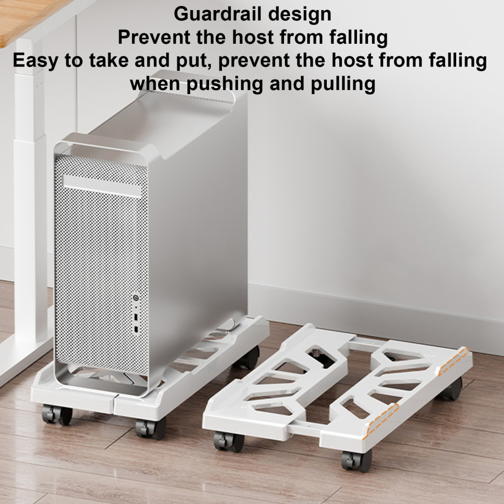 Jual Adjustable Mobile CPU Stand Heavy-Duty PC Tower Stand With 4 ...