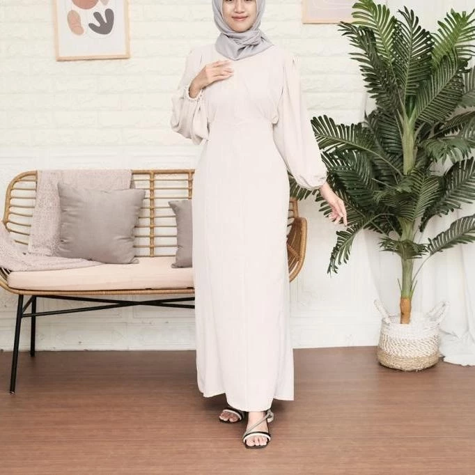 Tampilan samping RONA Dress Gamis wanita