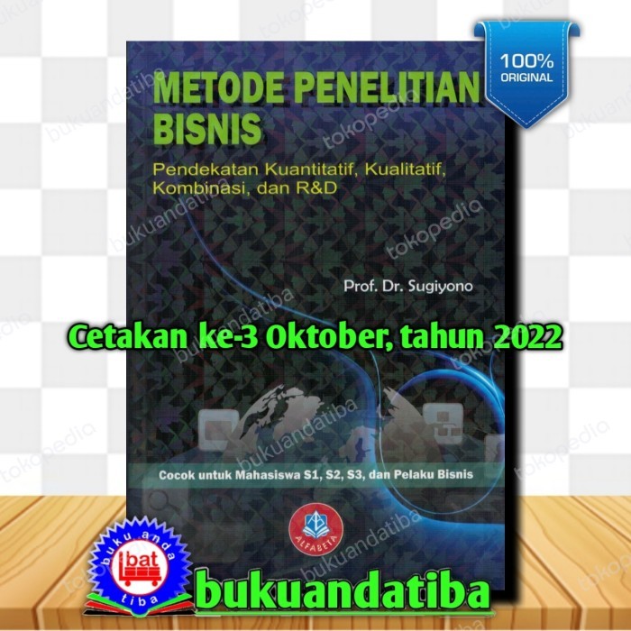 Jual Buku Metode Penelitian Bisnis - Prof. Dr. Sugiyono | Shopee Indonesia