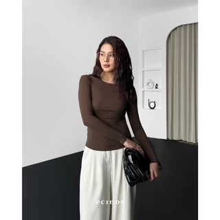 新品✨ノコオーノ ティアードシアーブラウス コサージュ