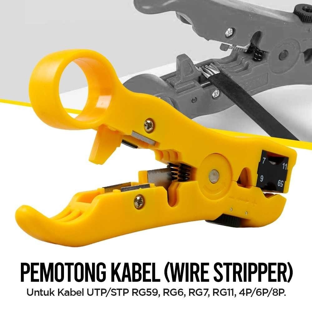 Jual NEWACALOX Stripping Tool Kabel UTP STP Coaxial LAN Cable Wire ...