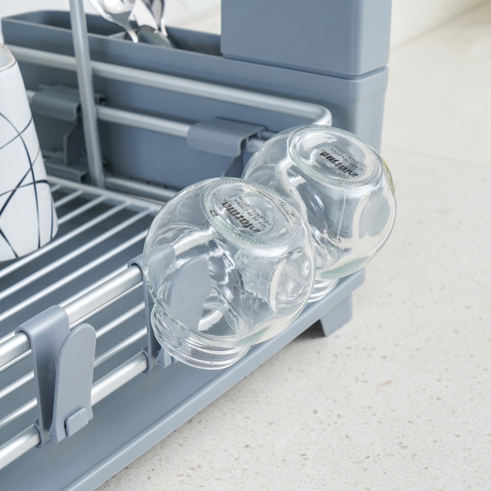 Jual Informa Viola Rak Piring 2 Tingkat - Abu Abu Dish Rack Tempat ...