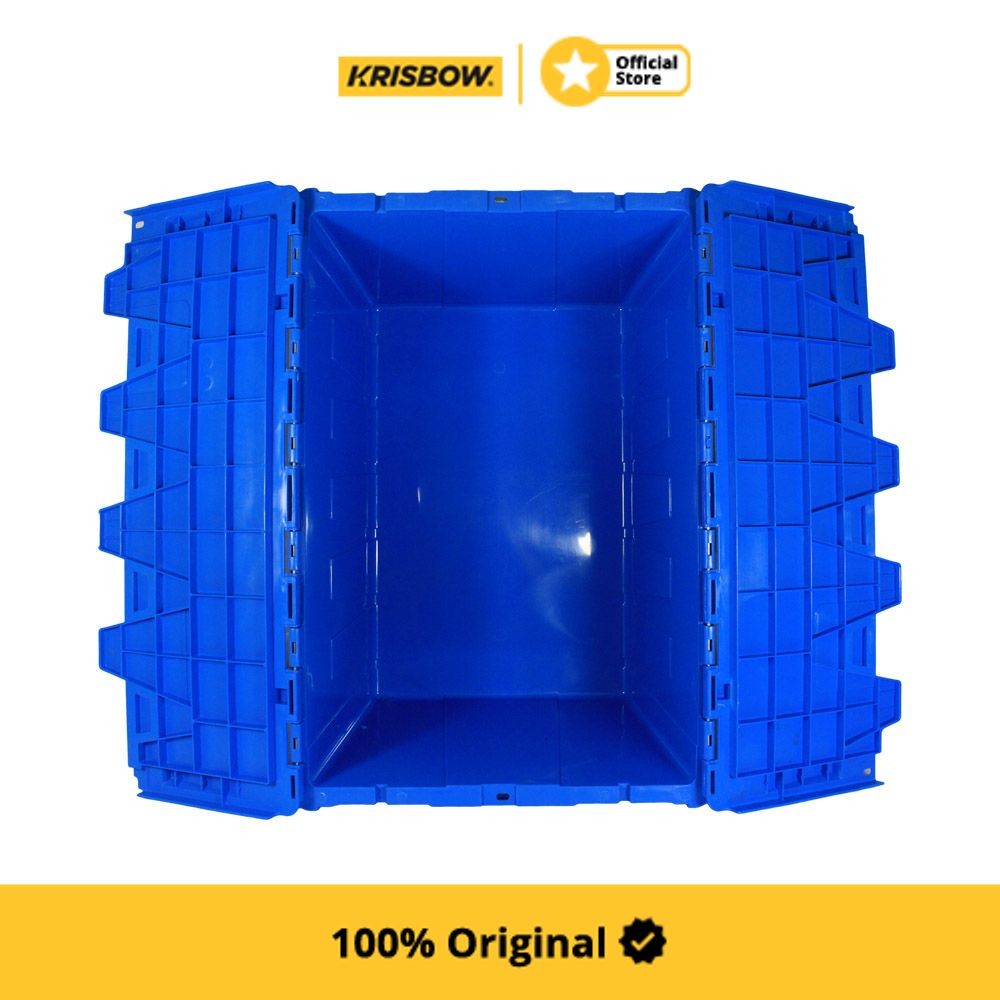Jual Krisbow Nestable Kontainer Dengan Tutup 58 Ltr - Biru Lrncb1 ...