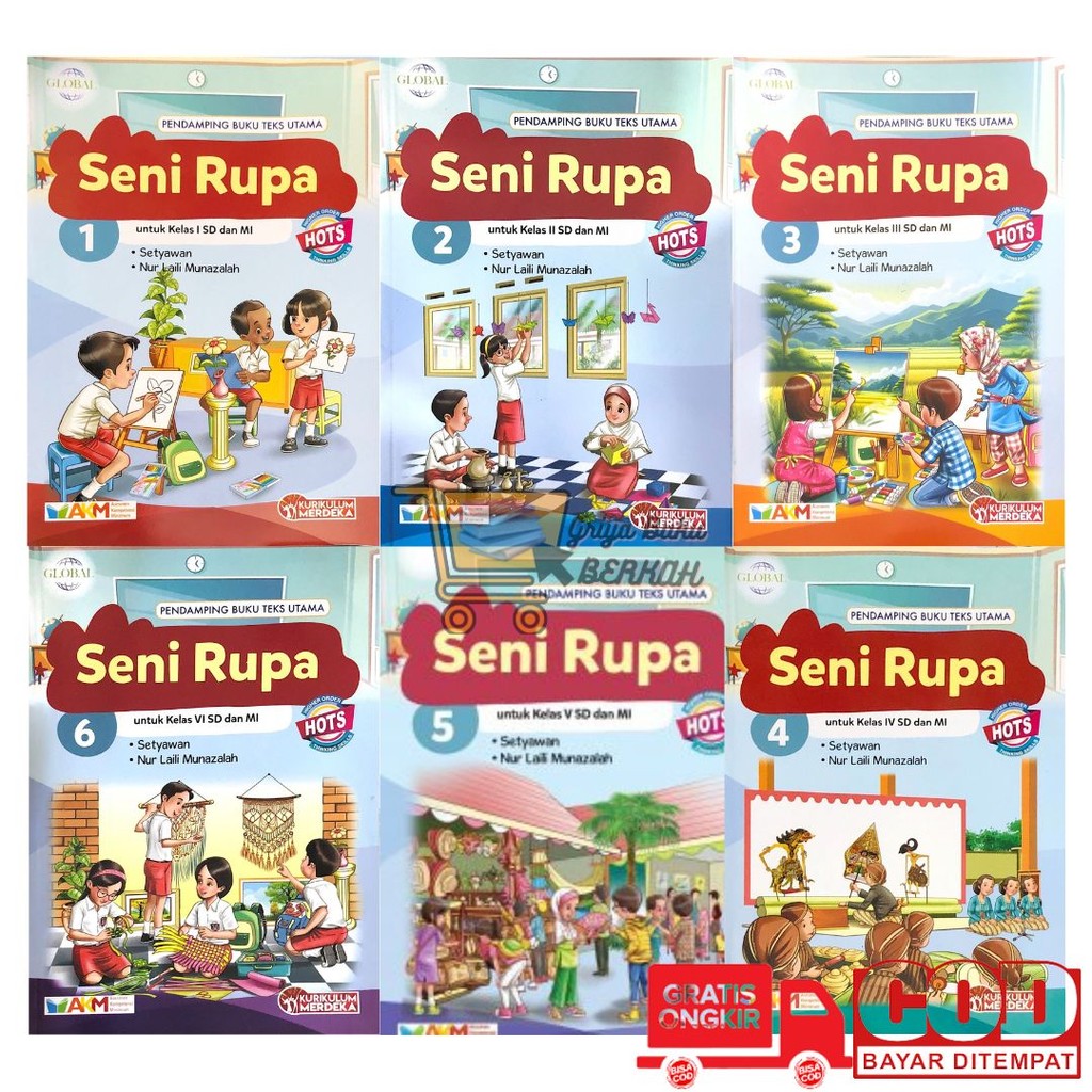 Jual Kurikulum Merdeka Terbaru Buku Global Seni Rupa Kelas 1 2 3 4 5 6 ...