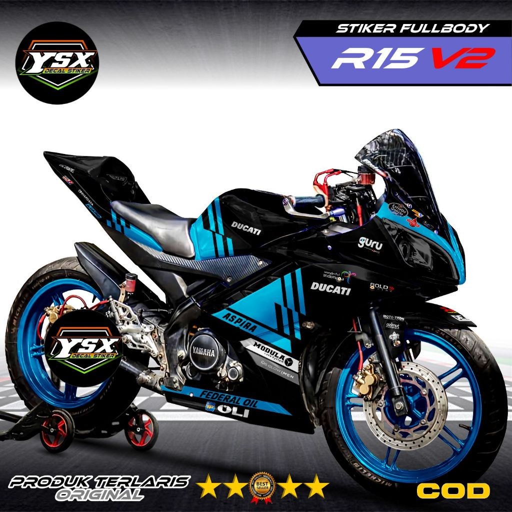 Jual Decal R15 V2 Stiker fullbody Desain Gressini 4 | Shopee Indonesia