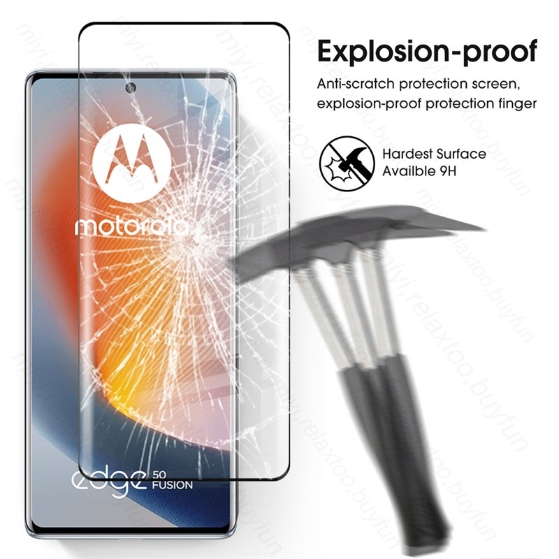 Jual 4To1 Tempered Glass Curved Screen Protectors For Motorola Edge 50 ...