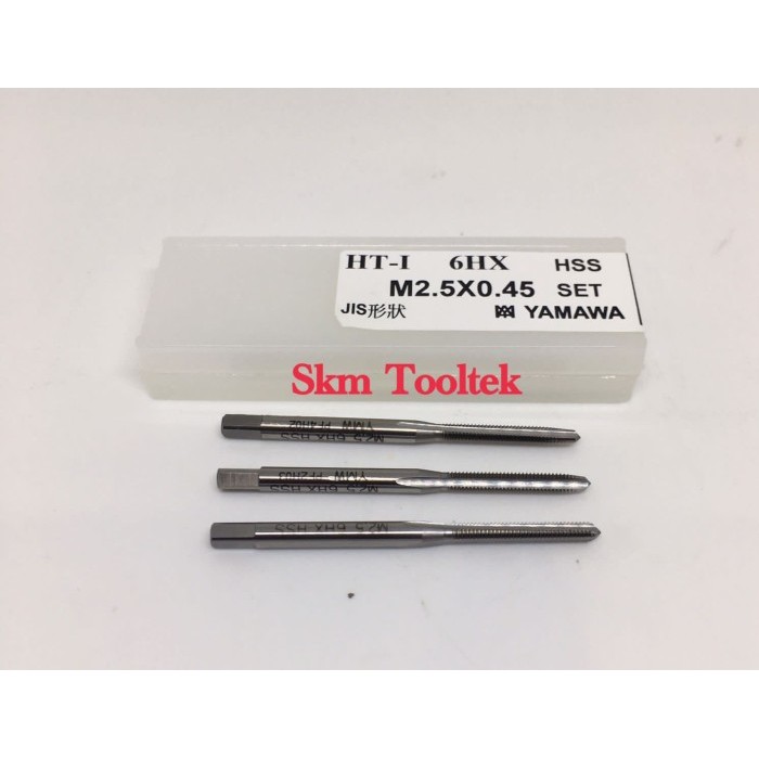 HSS Threading Hand Tap Metric 2.5mm M2.5 X 0.45 Intermediate. RH. ISO