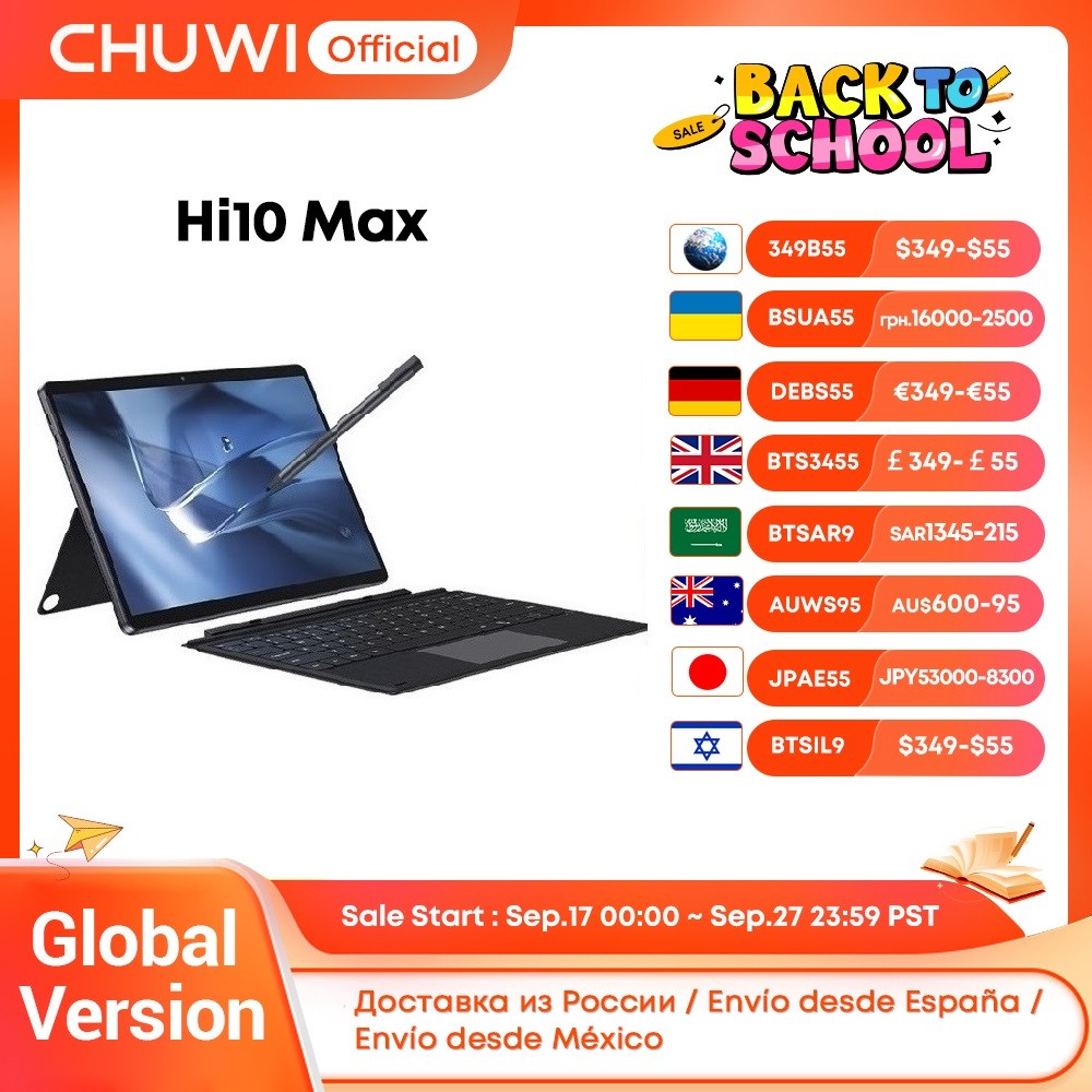 Jual UWI Hi10 Max Tablet 2 In 1 Tablet PC 12.96in 3K Display N150/N100 ...