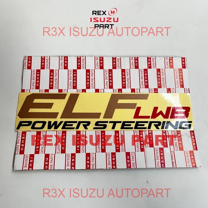 Jual Emblem sticker decal Isuzu ELF power steering ORI Isuzu | Shopee ...