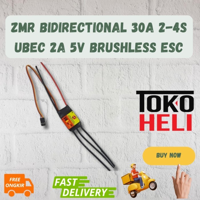 Jual ZMR Bidirectional 30A 2-4s UBEC 2A 5V Brushless Speed Controller ...