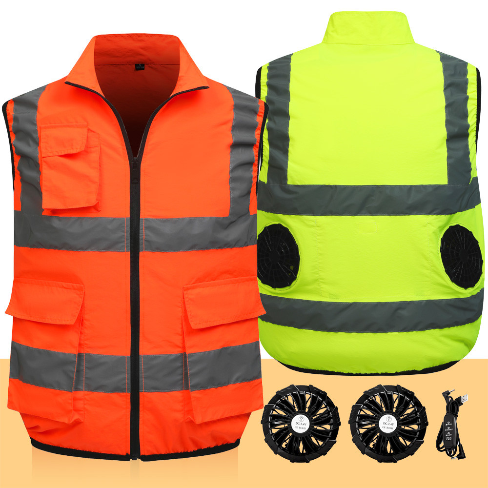 Jual Summer Worker Cooling Vest Men Fan Vest Air Contioning Clothes ...