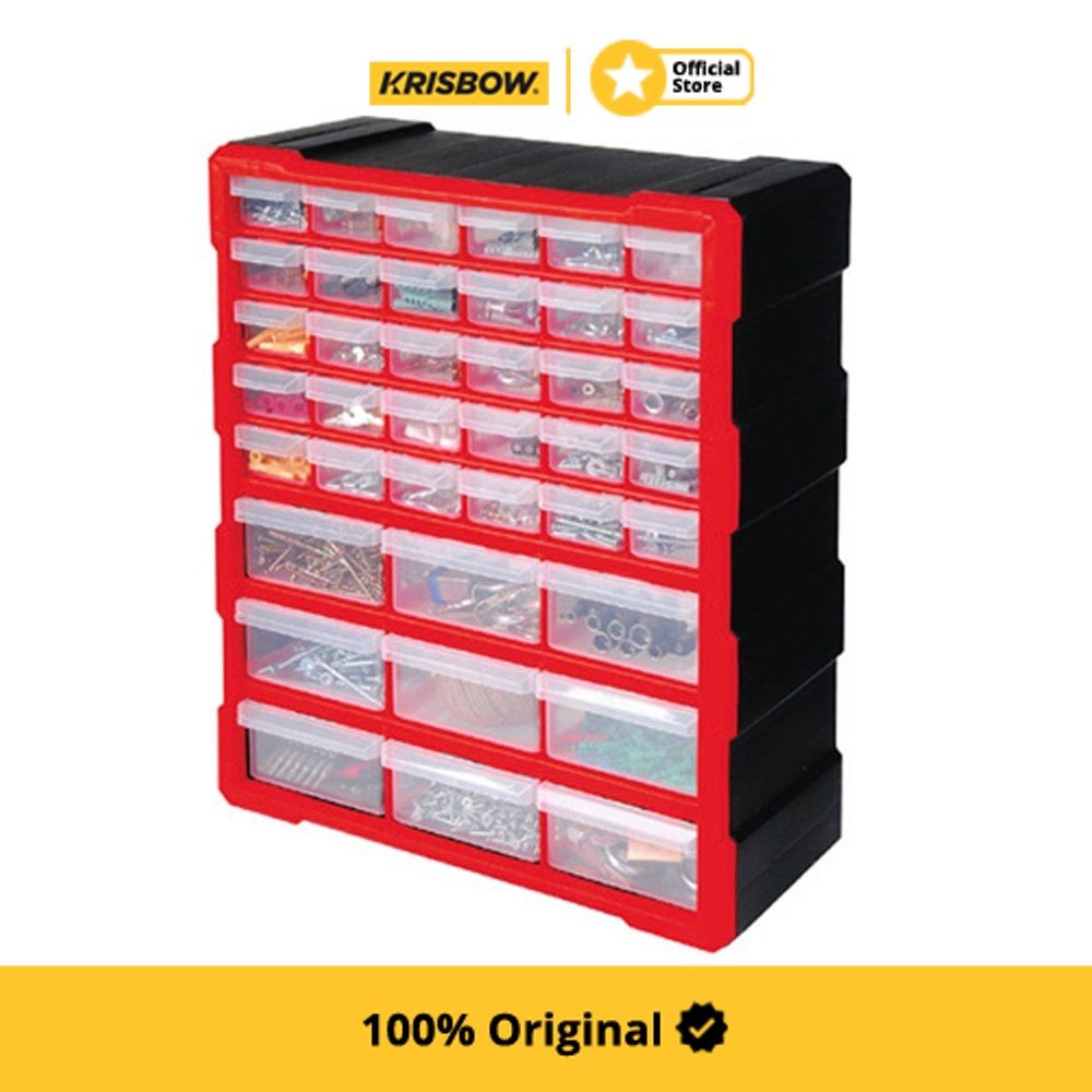 Jual Krisbow Kotak Aksesoris Tool 39 Laci Cabinet 48.5X38.5X16 cm ...