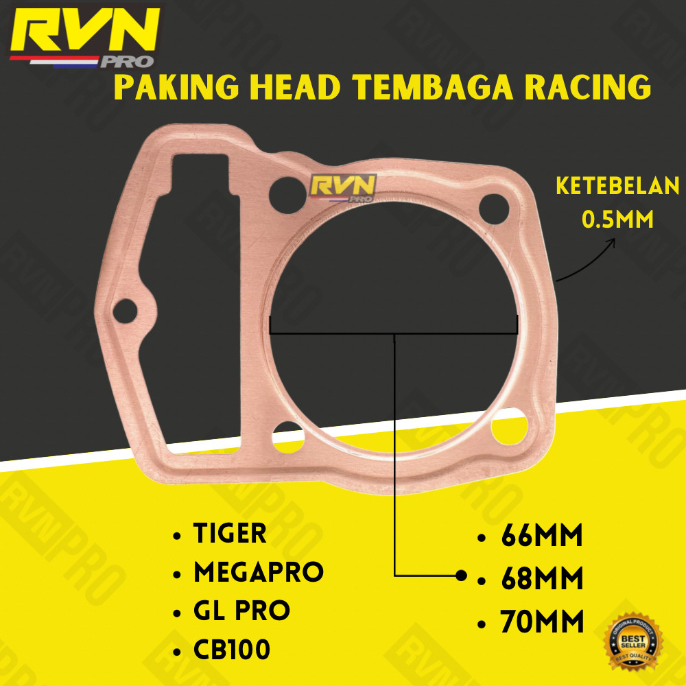 Jual Paking Packing Blok Head Tembaga Tiger Megapro Old Gl Pro Cb Mm Rvn Racing