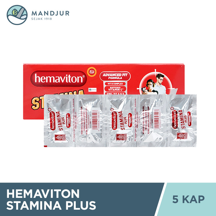 Jual Hemaviton Stamina Plus 5 Kapsul - Menjaga Stamina Tubuh | Shopee ...