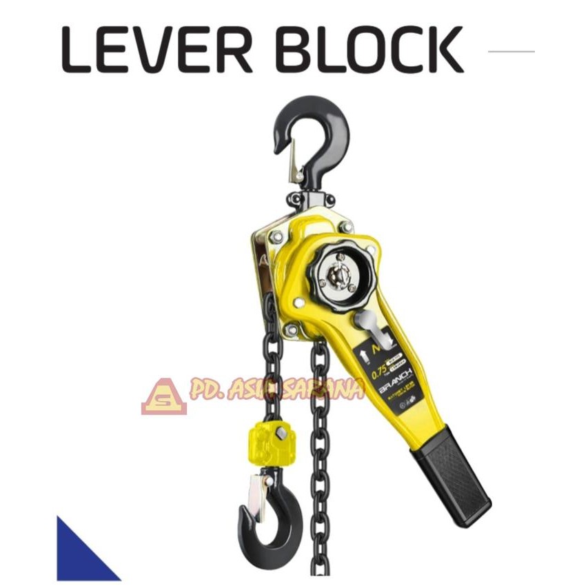 Jual Lever Block 0.75T Ton x 1.5 Meter BRANCH BLB-175 Chain Hoist Takel ...