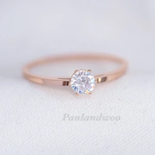 Panlandwoo - Cincin Titanium Wanita Demi