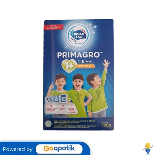 Jual Frisian Flag Primagro 1+ Usia 1-3 Tahun Rasa Madu 120 Gram Box ...