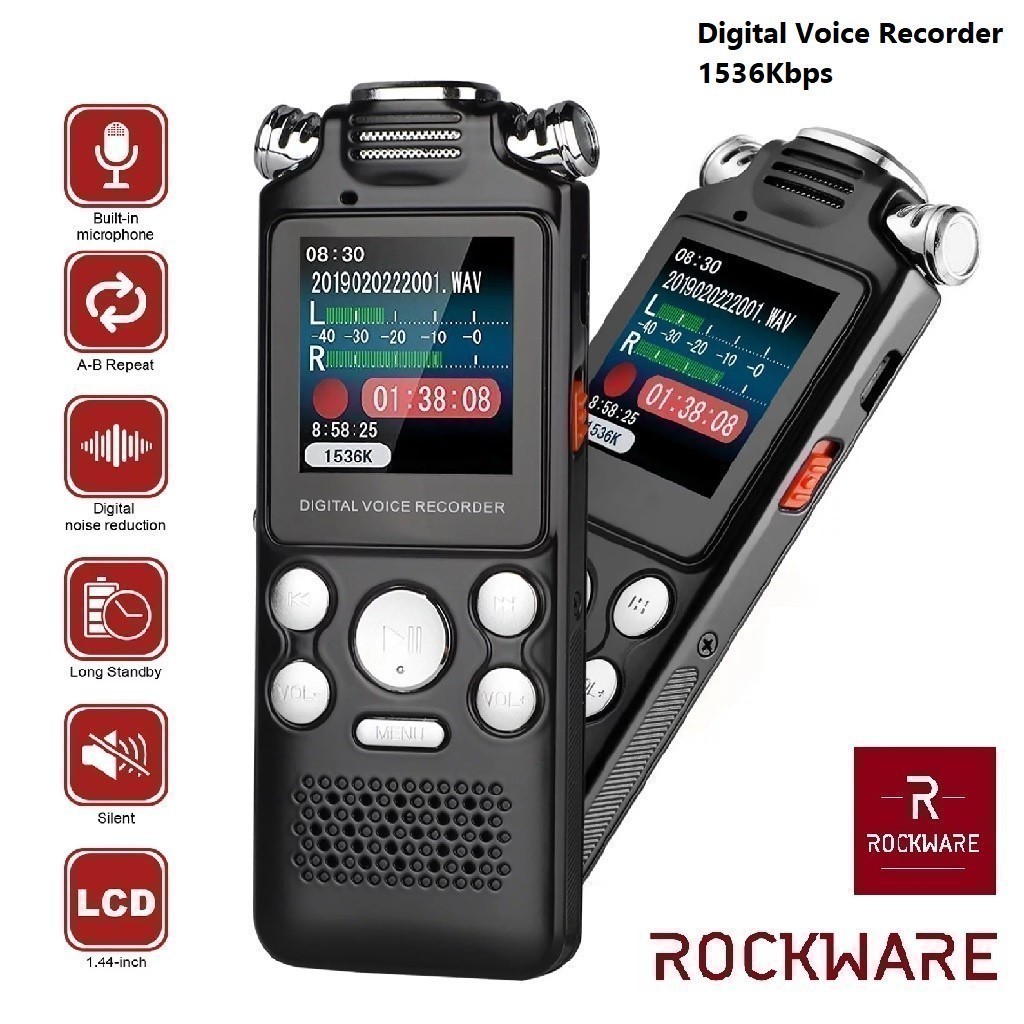 Jual GROSIRUNIK99 ROCKWARE RW-AVR09 - Digital Voice Recorder - Perekam ...