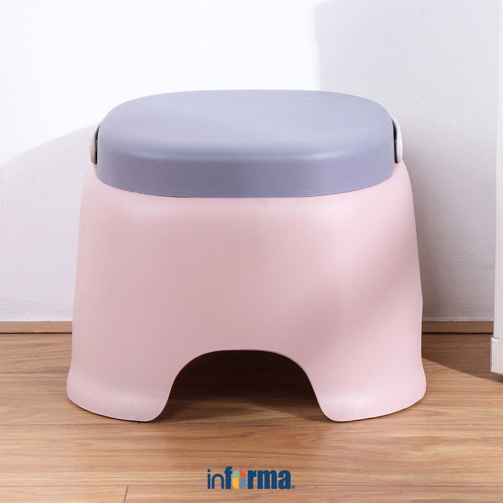 Jual Informa Bumble Bangku Medium - Pink/Ungu Multipurpose Stool Bangku ...