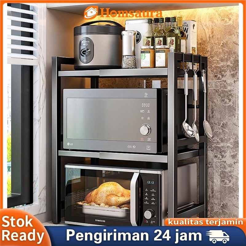 Jual GT65R Homsaura Rak Microwave/Rak Oven/Rak Rice Cooker/Besi/Ukuran ...