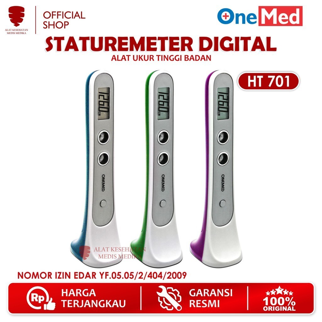 Jual Staturemeter Digital Onemed HT701 Alat Ukur Tinggi Badan Stature ...