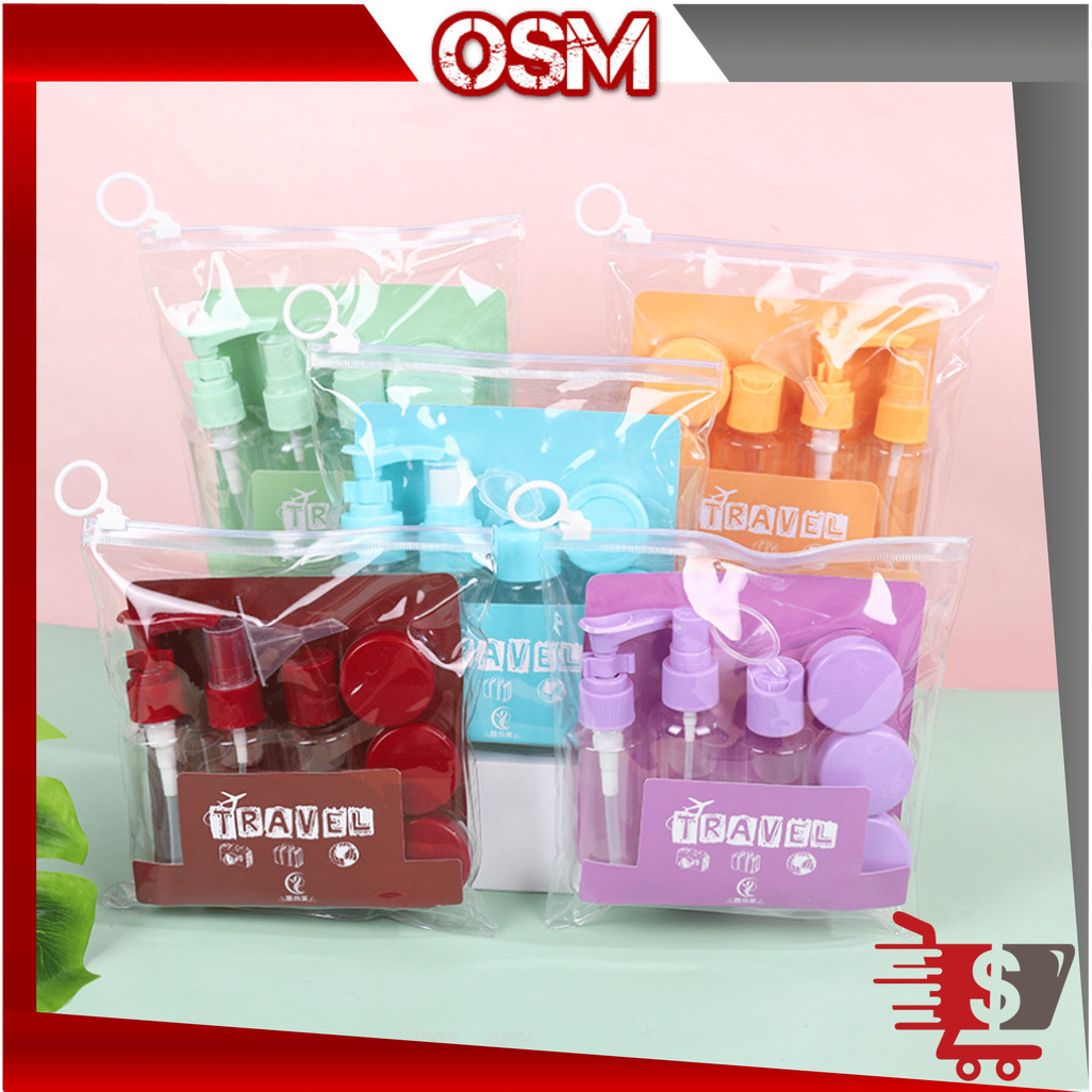 Jual OSM - 6600 6 in 1 Toiletries Package Kit / Botol Kosmetik Travel ...