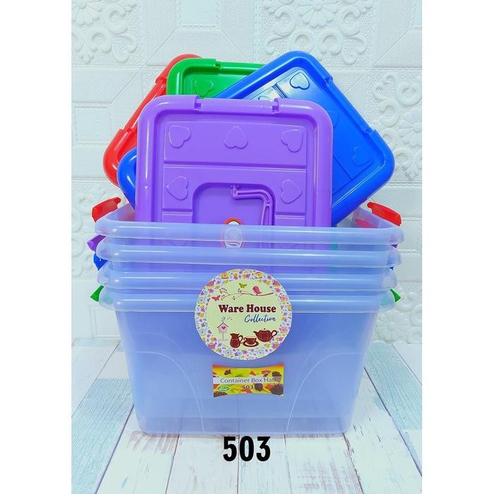 Jual CONTAINER BOX HATI 503 MPW (SEDANG) kontener box jualan - Hijau ...