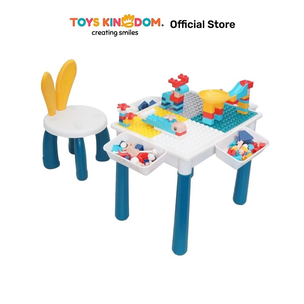 Toys Kingdom Bricks Kingdom Set Meja Dan Kursi Anak Building Block