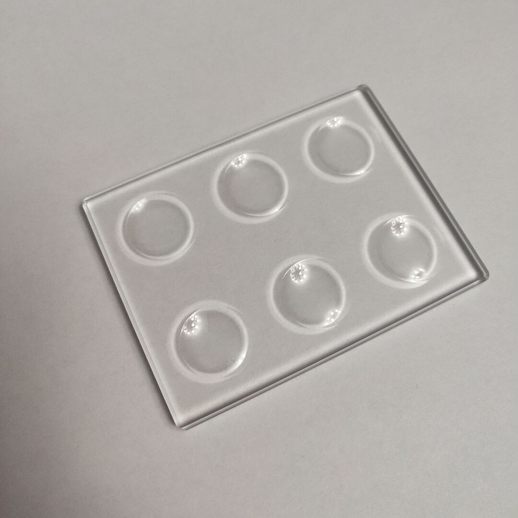 Jual Multi Circular Concave Cavity Microscope Slides 5MM 3MM Thickness ...