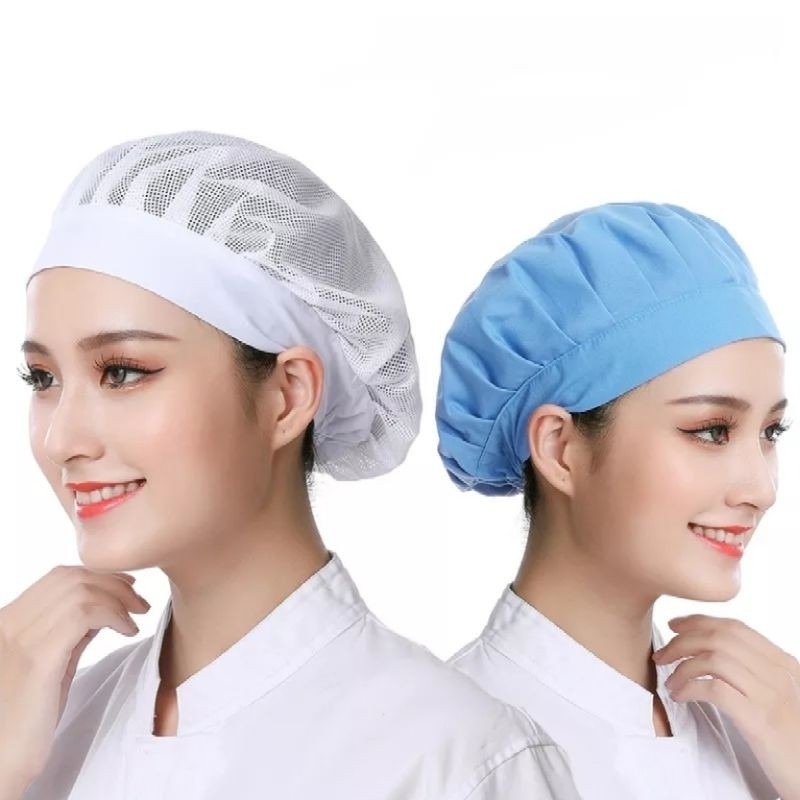 Jual topi jaring, hair net jaring / topi koki chef / topi rumah sakit ...