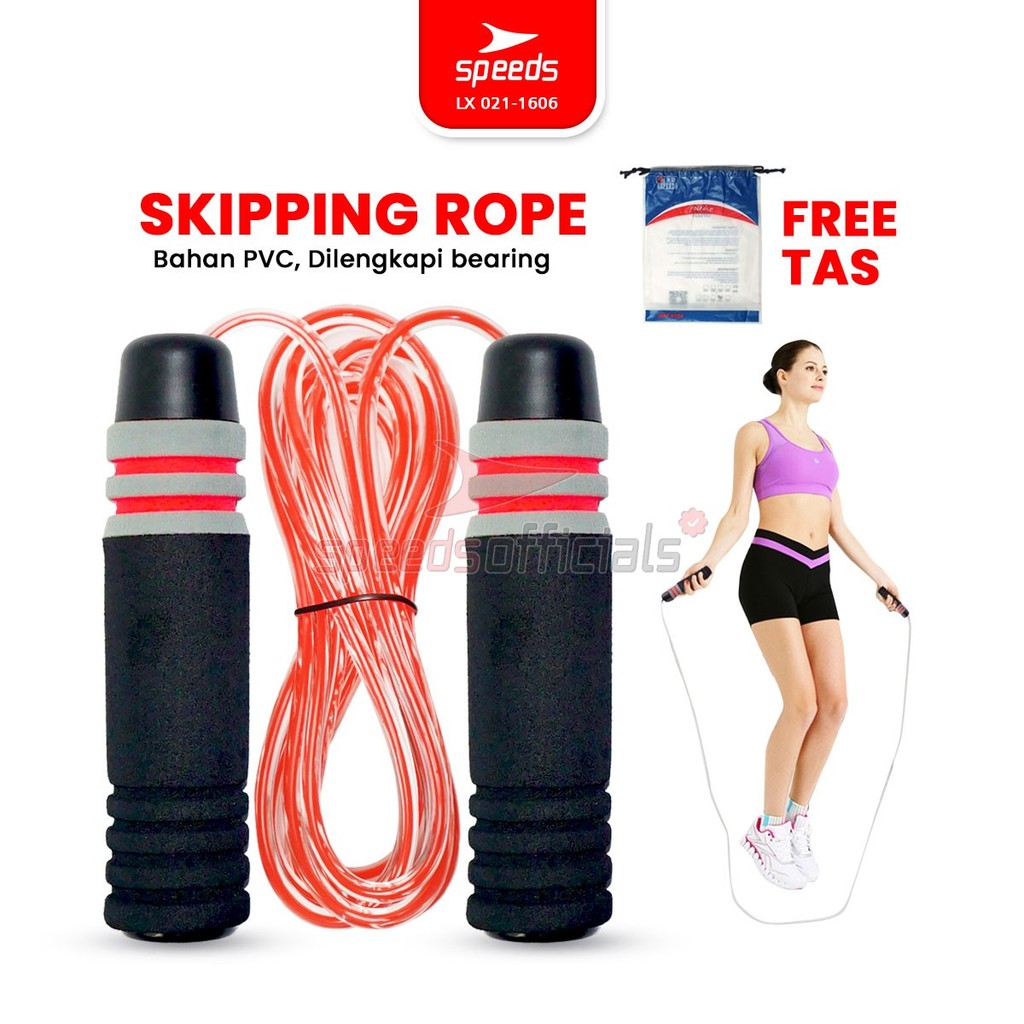 Jual SPEEDS Skipping Rope Lompat Tali Jump Rope Latihan Olahraga Banyak ...