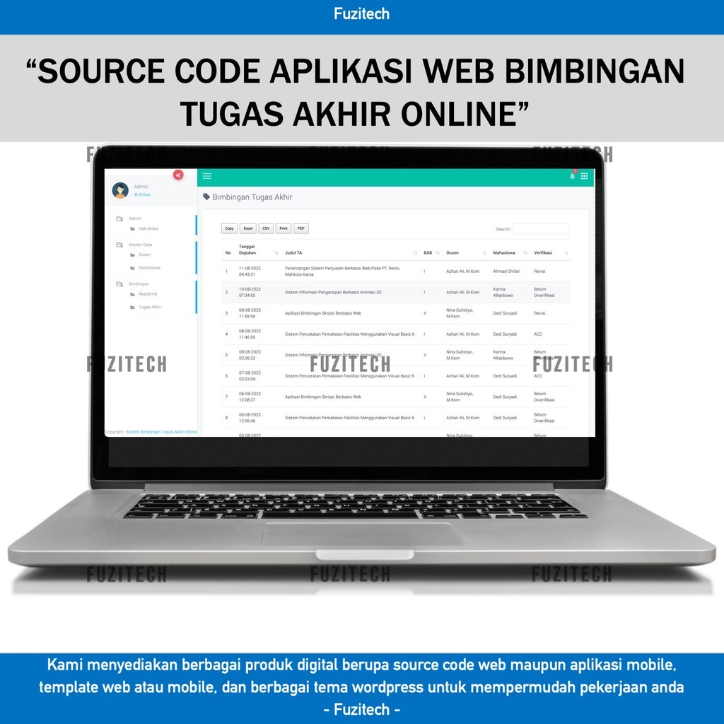 Jual SOURCE CODE APLIKASI WEB SISTEM INFORMASI MANAJEMEN BIMBINGAN ...