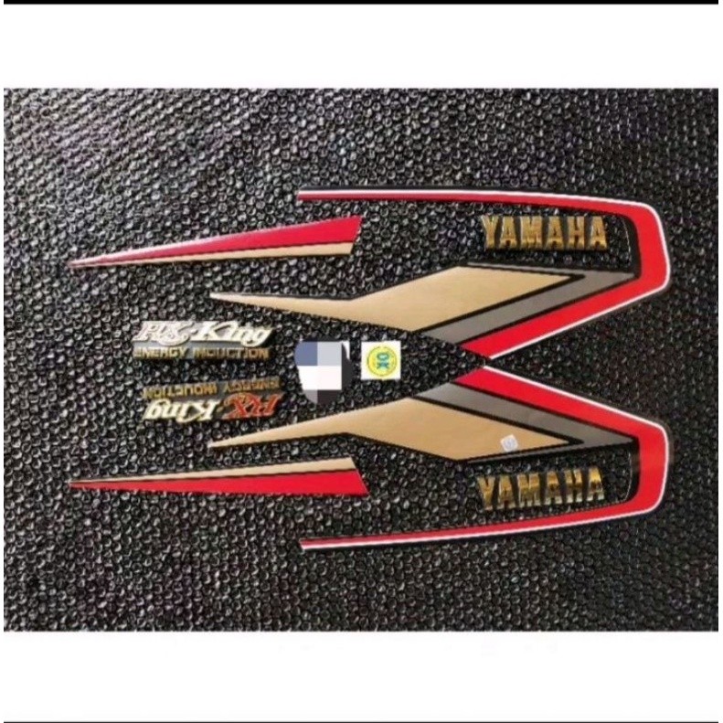 Jual striping body stiker RX-king cobra set emblem RX-king bibir merah ...