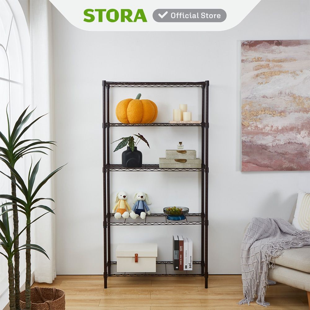 Jual Stora Rak Besi 5 Tingkat Storage Rack Metal Tempat Penyimpanan ...