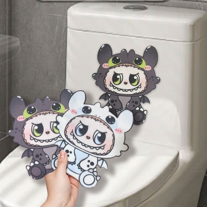 Jual (DELIN) TEMPELAN CLOSET LABUBU STIKER PEWANGI TOILET CLOSET LABUBU ...