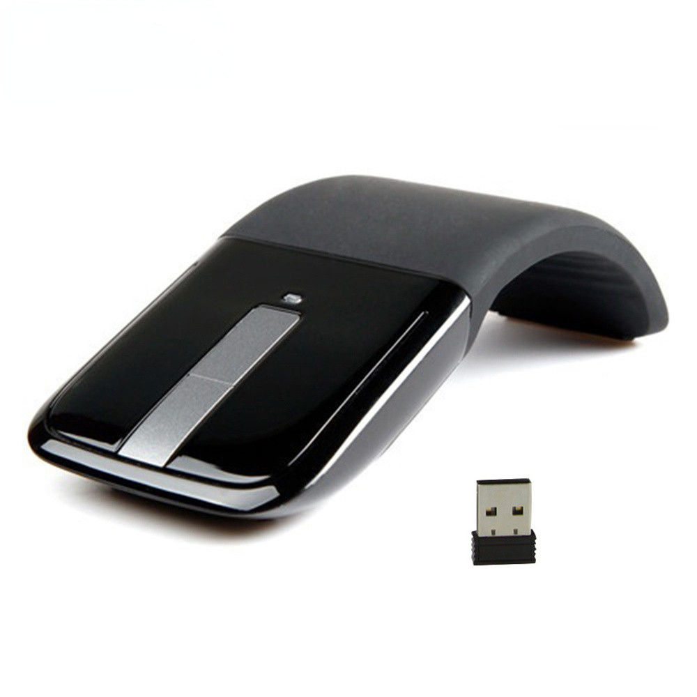 Jual Wireless 2.4G/Bluetooth Mouse Arc Touch Folding Design Mause 1200 ...