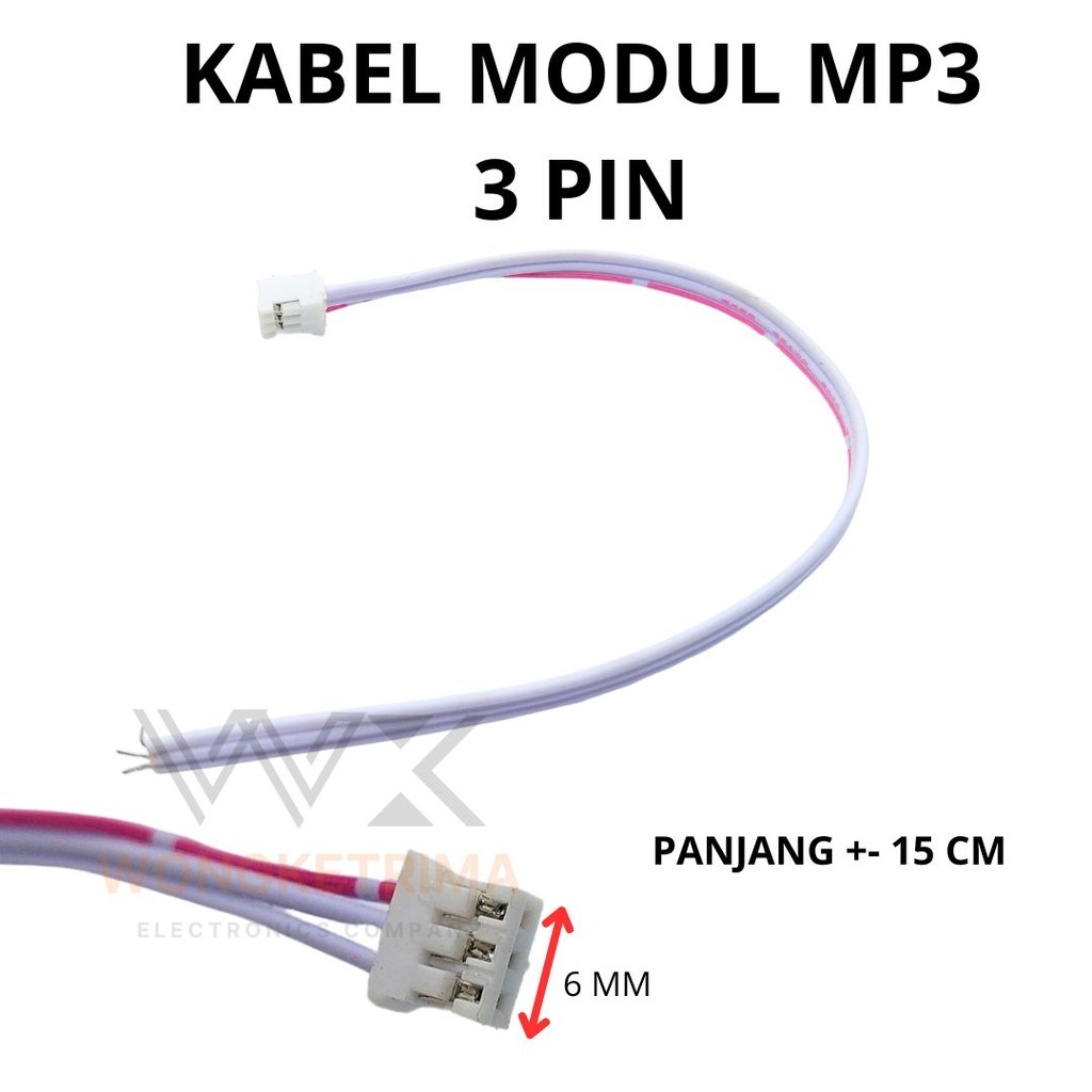 Jual KABEL INPUT AUDIO MODUL MP3 3 PIN 15 CM | Shopee Indonesia