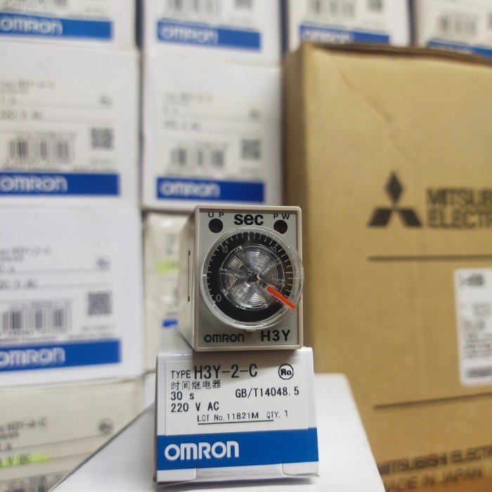 Jual JS88 mini timer H3Y-2-C 30s 220 vac OMRON 8 PIN | Shopee Indonesia