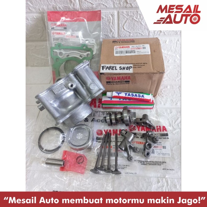 Jual Paket Blok Seher Komplit + Noken As + Platuk + Klep Set Yamaha ...