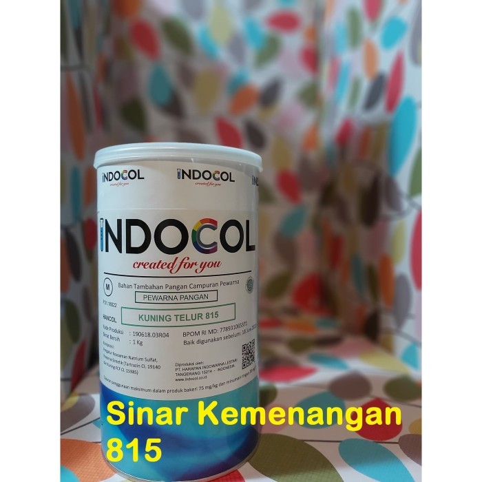 Jual Pewarna makanan Indocol Egg Yellow 815 - Kuning Telur BAR | Shopee ...
