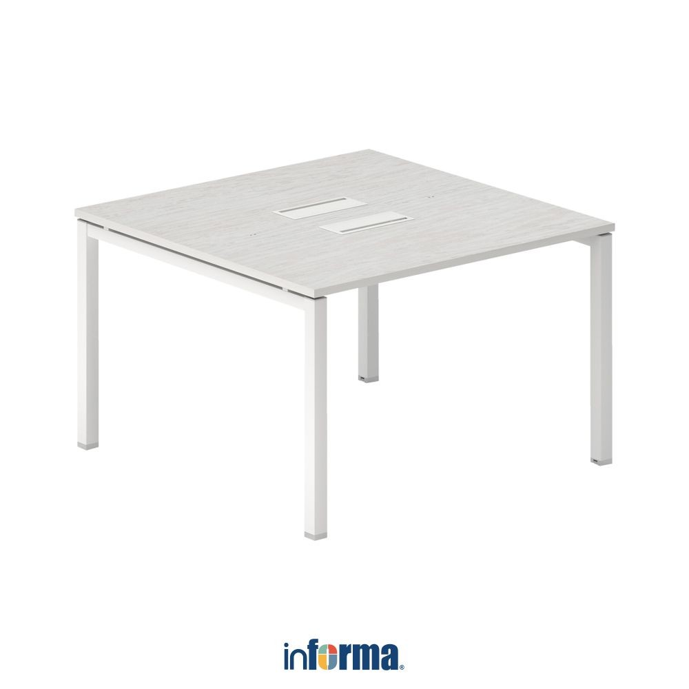 Jual Informa Sieben Meja Kantor Workstation 2 Seater - Iron Wood Office ...