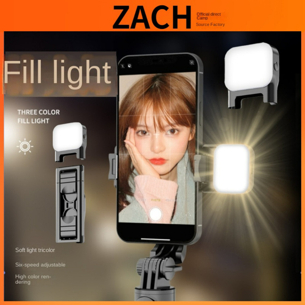 Jual Selfie stick detachable charging mini fill light live shooting ...
